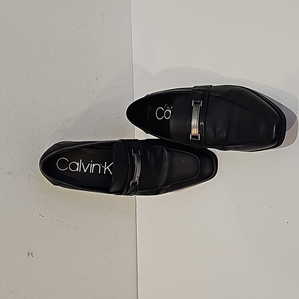 Calvin Klein Black Men's Dress Shoes, Size 12